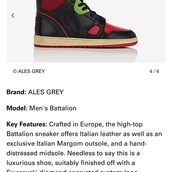 Ales Grey Hi top leather sneakers - Picture 12 of 15